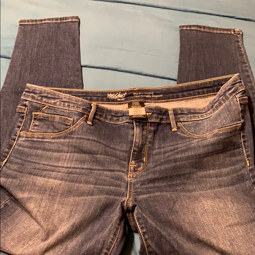 16/33 mid rise jeggings Mossimo jeans